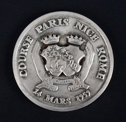 null Médaille de participant à la course Paris-Nice-Rome du 4 au 14 mars 1959. 2033...
