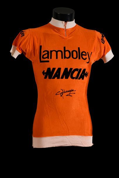 null André Zimmermann.
Maillot de l'équipe Lamboley-Nancia (la fameuse marque de...