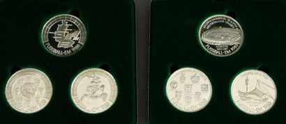 null Ensemble de 6 médailles commémoratives du Championnat d'Europe 1988 en Allemagne.
Diamètre...