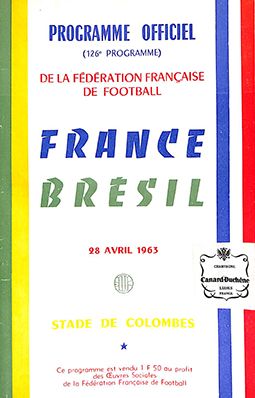 null Programme officiel de la rencontre amicale opposant la France au Brésil le 28...
