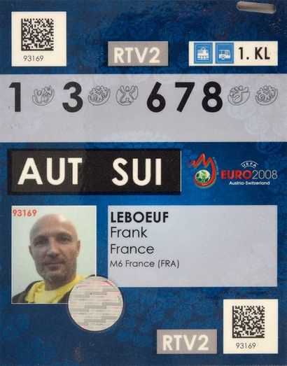 null Accréditation de Franck Leboeuf en tant que consultant pour M6 lors du Championnat...