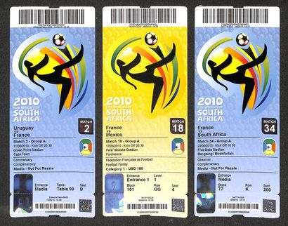 null Billets de la Coupe du Monde 2010 en Afrique du Sud. Matchs du 1er tour de l'équipe...