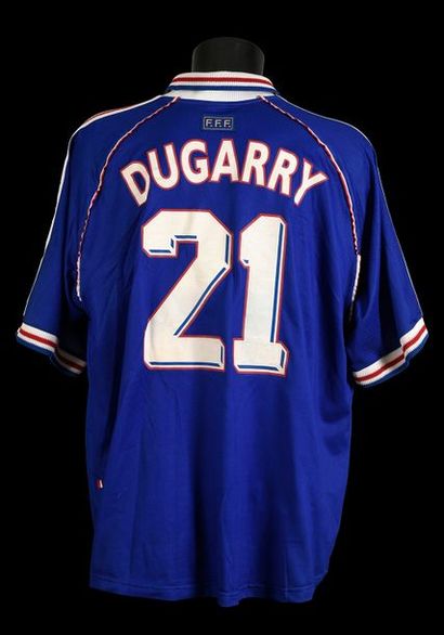 null Christophe Dugarry.
Maillot n°21 de l'équipe de France pour la finale de la...