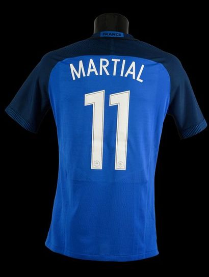null Anthony Martial.
Maillot n°11 de l'équipe de France pour la rencontre amicale...
