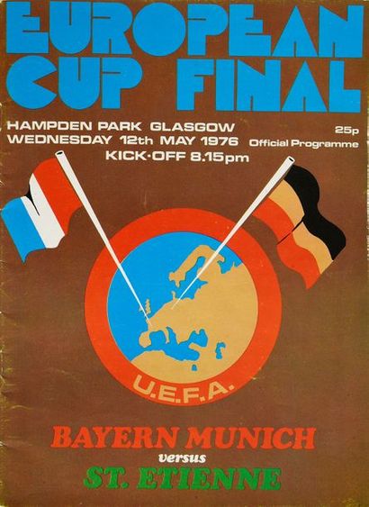 null Programme offciel de la finale de la Coupe des Clubs Champions Européens 1975-1976...