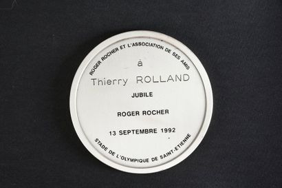 null Médaille du jubilé Roger Rocher du 13 septembre 1992 au Stade de l'Olympique...