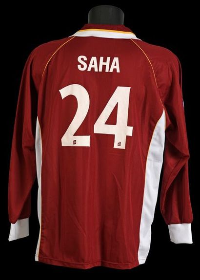 null Louis Saha.
Maillot n°24 porté avec le FC Metz lors de la saison 1998-1999 de...