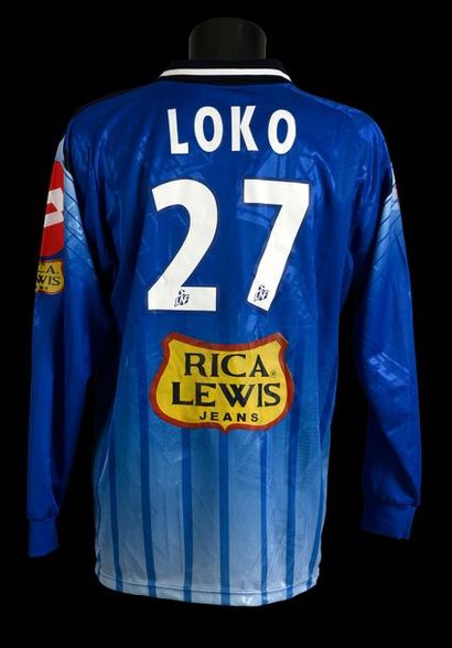 null Patrice Loko.
Maillot n°27 porté avec l'Estac lors de la saison 2001-2002 de...