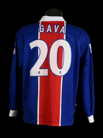 null Franck Gava n°20.
Maillot porté avec le Paris Saint-Germain lors de la saison...