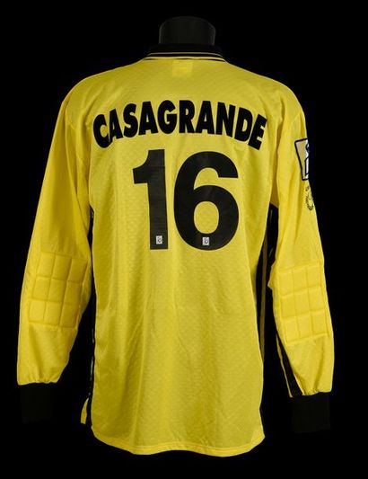 null Dominique Casagrande n°16.
Maillot du PSG en Coupe de la Ligue 1998/99. Match...