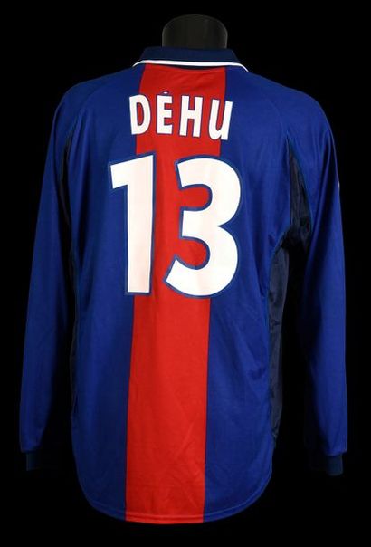null Frédéric Dehu n°13.
Maillot porté avec le Paris Saint-Germain en Ligue des Champions...