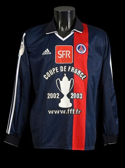 null Fabrice Fiorèse n°11.
Maillot porté avec le Paris Saint-Germain en Coupe de...