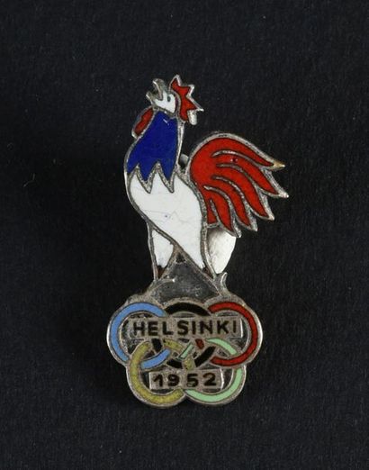 null Ensemble de 3 coqs de l'équipe de France pour les Jeux de Londres 1948, Helsinki...