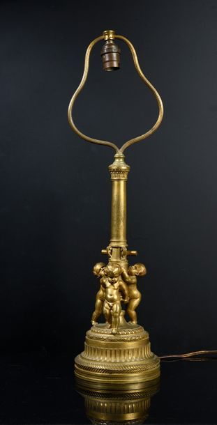 D'aprés Barnabé Augustin de Mailly (1732- v. 1793) 
Flambeau de l'écritoire de Tchesmé.
Bronze...