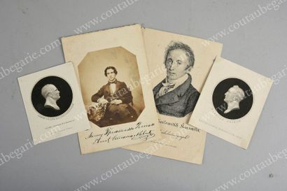 École RUSSE du XIXe siècle Portraits des empereurs Alexandre Ier (1777-1825) et Nicolas...