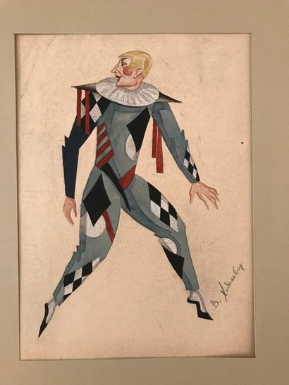 null 
KHODASSEVITCH VLADISLAV (1886-1939).

Costume pour un personnage des Ballets...