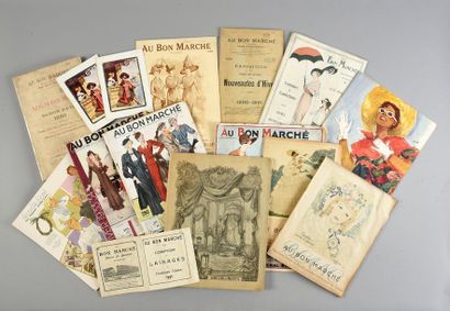 null Le Bon Marché
Réunion de treize catalogues commerciaux, 1880-1937, parmi ceux-ci:...