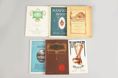 null [CHAUSSURE ET CORSET]
Réunion de trente-deux catalogues commerciaux, 1910-1930...