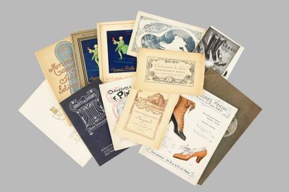 null [CHAUSSURE]
Réunion de trente et un catalogues commerciaux, 1910-1930 environ,...