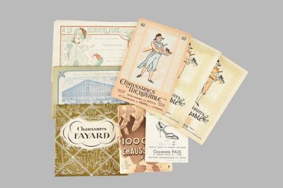 null [CHAUSSURE]
Réunion de trente et un catalogues commerciaux, 1910-1930 environ,...