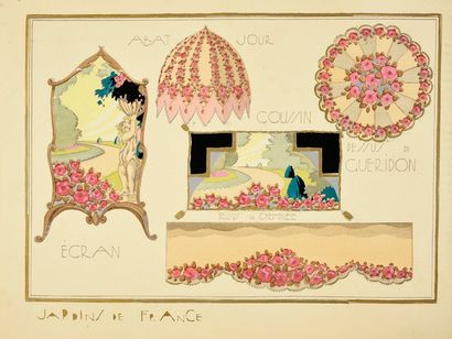 null Les Beaux Intérieurs Ensembles décoratifs, superbe album commercial, vers 1925-1930,...
