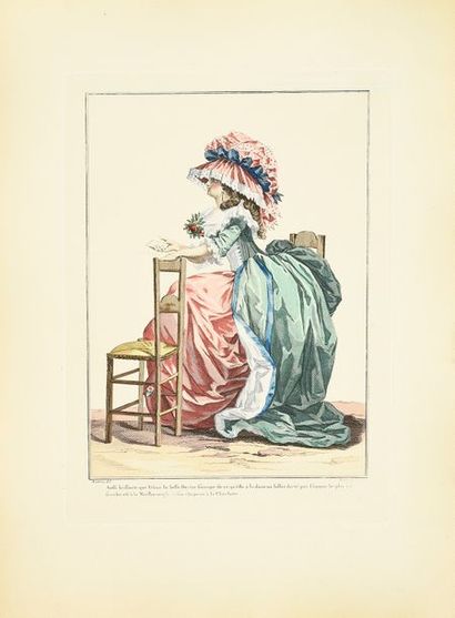 null Gallerie des modes et du costume français, (1779-1781) ensemble de gravures...