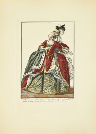 null Gallerie des modes et du costume français, (1779-1781) ensemble de gravures...