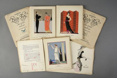 null Gazette du Bon Ton, Art, modes et frivolités, quatre numéros pour 1921 et 1922,...