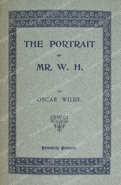 WILDE Oscar (1854-1900). Lord Arthur Savile's Crime. A study of duty, Privately printed,...