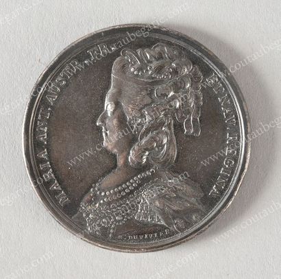MARIE-ANTOINETTE, reine de France (1755-1793).
Médaille...