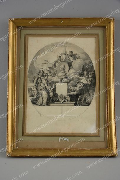 null CHARLES X, roi de France (1757-1836).
Gravure ancienne signée Dupin à Paris,...