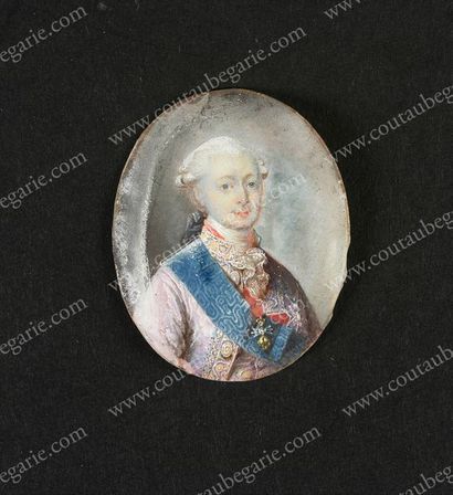 École française du XVIIIe siècle. Portrait du duc de Penthièvre, fils du comte de...