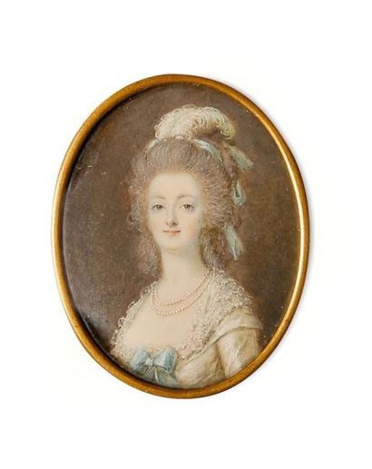 DUMONT François (1751-1831) Marie-Antoinette, reine de France (1755-1793). Portrait...