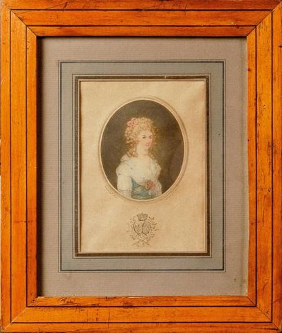 null Marie-Thérèse de France, Madame Royale (1778-1851). Lithographie colorée, signée...