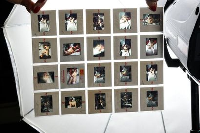 null FRANÇOIS, CLAUDE 80 diapositives originales, de photos de nues réalisées par...