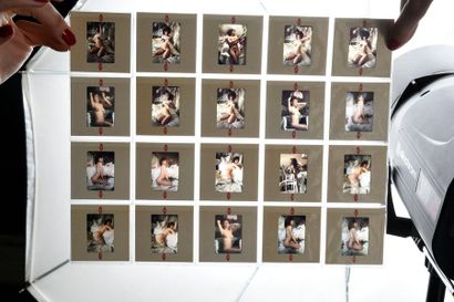 null FRANÇOIS, CLAUDE 80 diapositives originales, de photos de nues réalisées par...