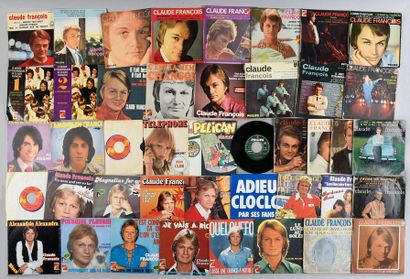 null FRANÇOIS, CLAUDE 1 lot de 25 disques 45 tours du chanteur Claude François, publiés...