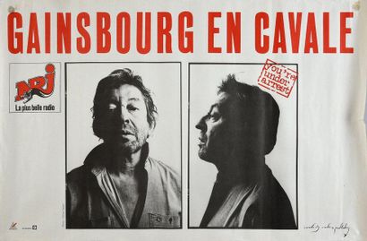 null GAINSBOURG, SERGE 1 affichette originale de Serge Gainsbourg éditée par Mélody...