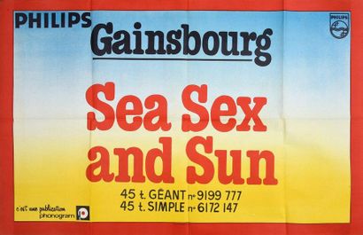 null GAINSBOURG, SERGE 3 affiches originales de Serge Gainsbourg éditée pa Philips...