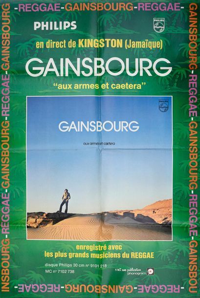 null GAINSBOURG, SERGE 3 affiches originales de Serge Gainsbourg éditée pa Philips...