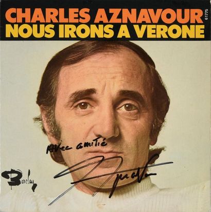 AZNAVOUR, CHARLES 1 lot de 3 disques vinyles...