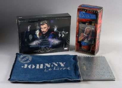 null HALLYDAY, JOHNNY 1 lot Johnny Hallyday : 1 bouteille de Champagne + CD à l'effigie...