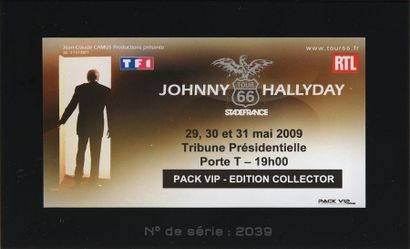 null HALLYDAY, JOHNNY Un ticket de concert du tour 66 de Johnny Hallyday - Édition...