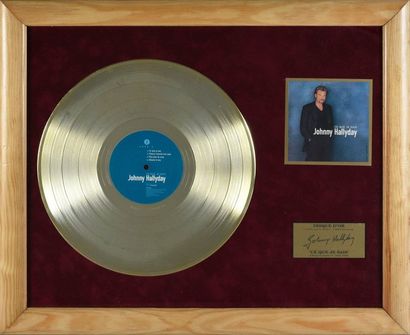 null HALLYDAY, JOHNNY 1 disque d'or de l'album «Ce que je sais», certifié SNEP en...