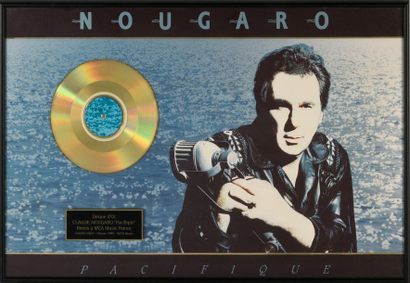 null NOUGARO, CLAUDE 1 disque d'or de Claude Nougaro pour l'album «Pacific». Remis...