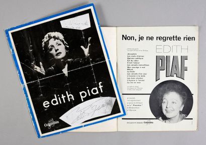 null PIAF, ÉDITH 1 lot de divers programmes originaux d'Édith Piaf. À L'Alhambra...