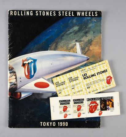 null ROLLING STONES 1 programme original du concert à Tokyo en 1990. On y joint,...
