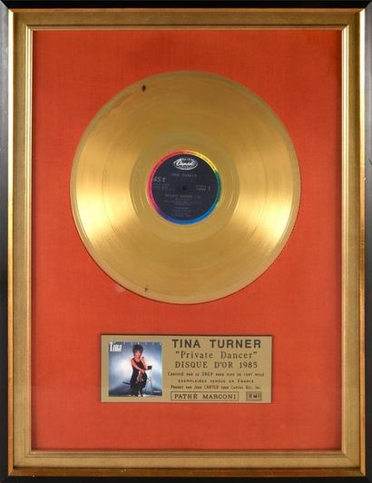 null TURNER, TINA Auteure, compositrice et interprète 1 disque d'or de Tina Turner...