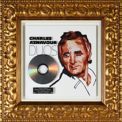 AZNAVOUR, CHARLES 1 disque de platine certifié...