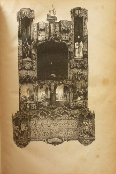 null Ens. de 2 ouvrages - HUGO, Victor
Notre Dame de Paris. Nbr. ill 1882. In-4,...